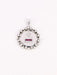 Pendentif AUGIS - Médaille amour entourage coeurs diamants or blanc rubis 58 Facettes J555