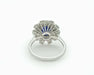 Bague Bague en or blanc avec saphir 1,83 et diamants 58 Facettes