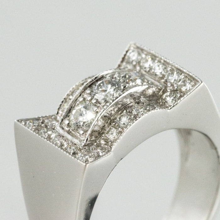 Bague 51 Bague diamants style Art déco 58 Facettes G11-7346455-51-1