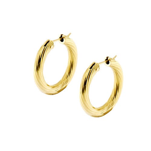 Boucles d'oreilles Boucles d'oreilles créoles en or jaune 58 Facettes 38302