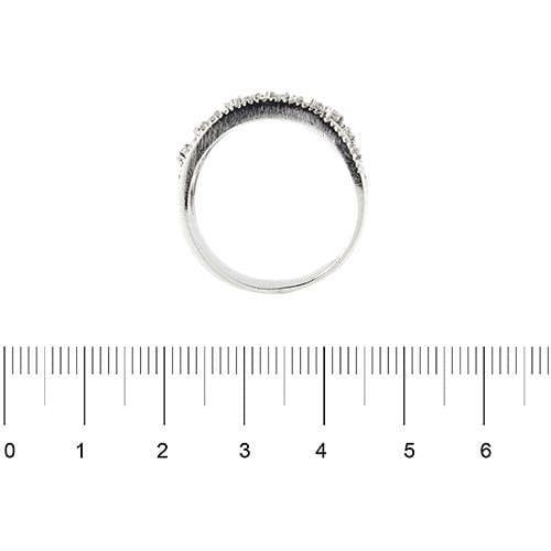 Bague Bague en or blanc sertie de diamants 58 Facettes 24534