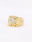 Bague 44.5 Bague vintage godrons or jaune diamant 0.8 ct 58 Facettes 1111.3