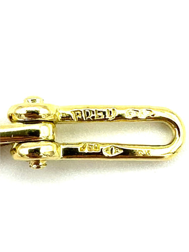 Collier FRED. Collier vintage or jaune 18K 58 Facettes