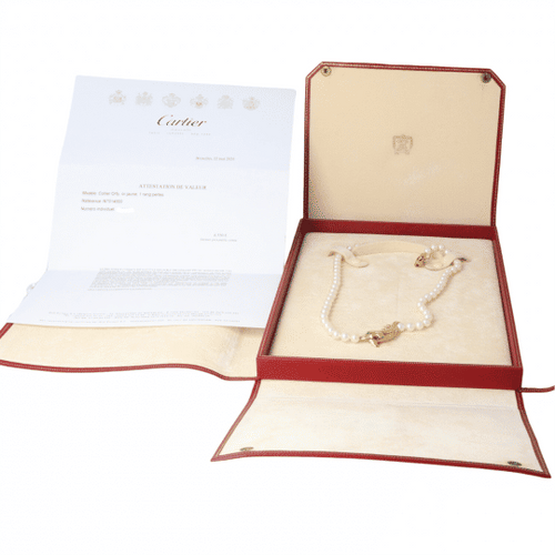 Collier Collier De Perles Cartier ''Dauphin '' 58 Facettes 4082