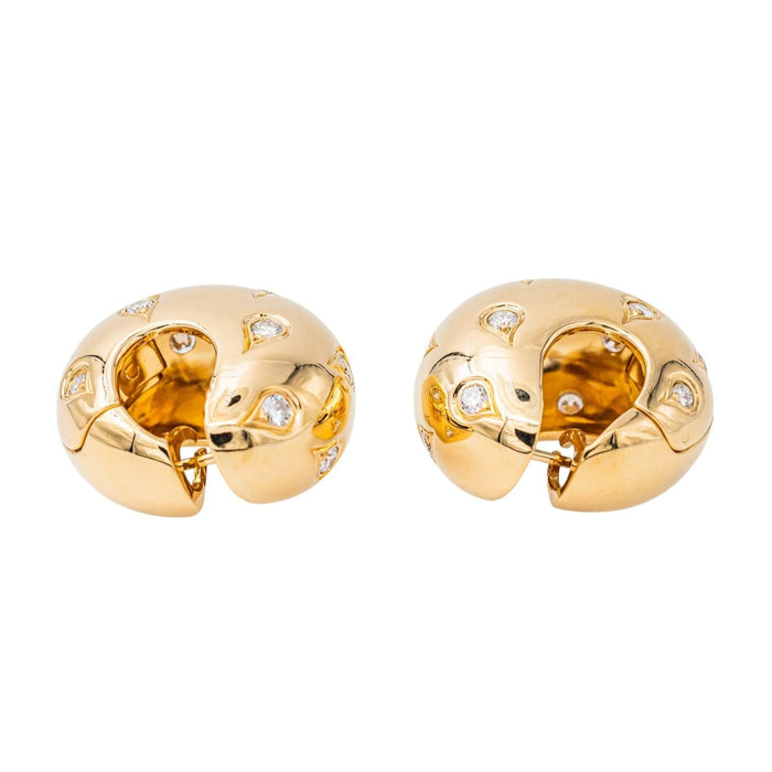 Boucles d'oreilles Cartier Boucles d'oreilles Créoles Or jaune Diamant 58 Facettes 3785640CN