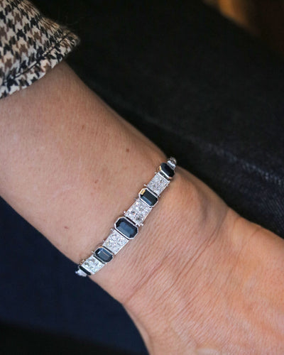 Bracelet Bracelet Art Déco Saphirs et Diamants 58 Facettes A11370