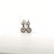 Boucles d'oreilles Dormeuses Or Blanc & Diamants 58 Facettes