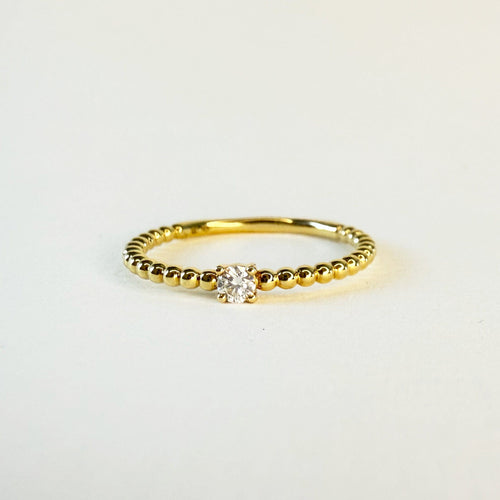 Bague 54 Bague Solitaire n°50｜Or et diamant 58 Facettes INV050