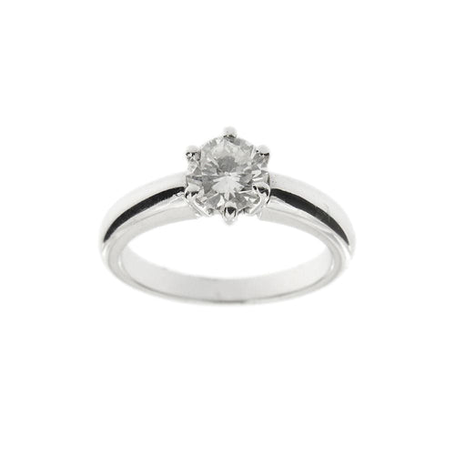 Bague 54 Bague solitaire avec diamant 0,90 ct 58 Facettes 4114