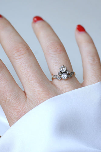 Bague 50 Bague Duchesse Belle Epoque Diamants or jaune et platine 58 Facettes