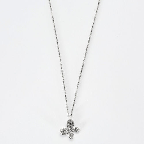 Collier Collier papillon or blanc diamants 58 Facettes LP858/16