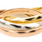 Bague 57 Cartier Bague Alliance Trinity Or rose 58 Facettes 3123541CN