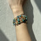 Bracelet Bracelet Or jaune Turquoise Améthyste Cornaline 58 Facettes 35278