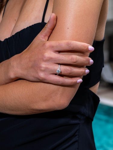 Bague 54 Bague Solitaire Or blanc Diamant 58 Facettes 578821RV