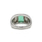 Bague 53 Bague art deco en platine, émeraude et diamants tailles anciennes 58 Facettes 1273