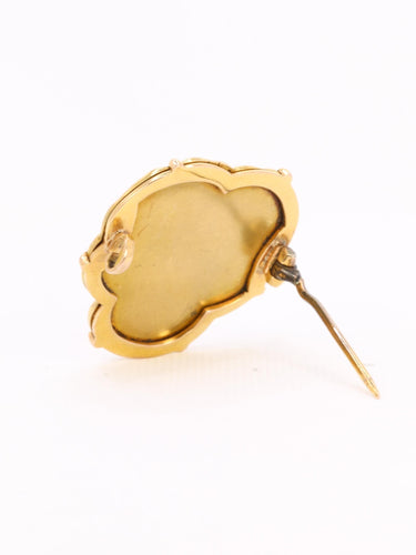Broche Auguste VAUDET - Broche Art Nouveau femme or jaune et diamants 58 Facettes 1136.4