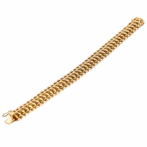 Bracelet Bracelet Gourmette Fantaisie or rose 58 Facettes LP1029