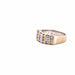 Bague 53 Alliance demi-tour or blanc diamant 58 Facettes 102-GS34470