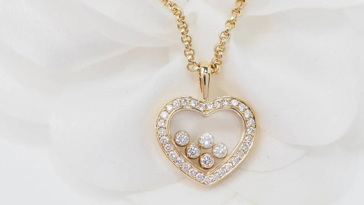 CHOPARD - Heart necklace happy diamonds in yellow gold