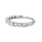 Bague 49 Bague  Demi-alliance Or blanc Diamant 58 Facettes 4191446CN