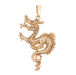 Pendentif pendentif dragon en or jaune 58 Facettes G13503