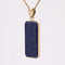 Pendentif Pendentif plaque lapis lazuli or jaune 58 Facettes 25-060
