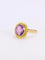 Bague 54 Bague vintage or jaune améthyste 58 Facettes 1073.9