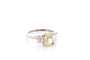 Bague 53 Bague diamant jaune de 2,01cts en platine 58 Facettes 27426-27584