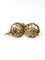 Boucles d'oreilles Boucles d'oreilles anciennes en or des années 1930 avec diamants naturels taille rose et fermoir catalan vintage 58 Facettes E29