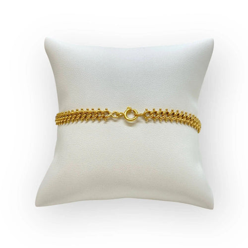 Bracelet Bracelet or jaune maille fantaisie 58 Facettes 330077257