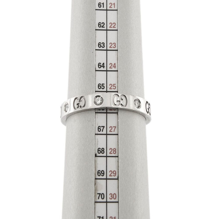 Bague 66 Alliance icône avec diamants 58 Facettes 34452