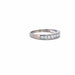 Bague 55 Alliance Demi-Tour or blanc diamants 58 Facettes 105-GS30948-01