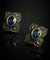 Boucles d'oreilles Boucles d'oreilles florales ornées de saphirs naturels et de diamants 58 Facettes