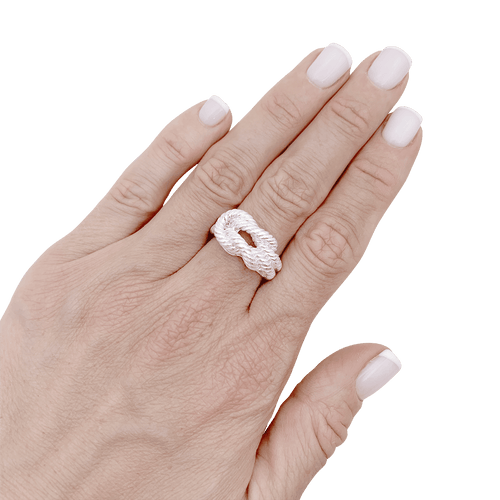 Bague 53 Bague HERMÈS, "Audierne" en argent. 58 Facettes 34581