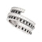 Bague 49 Bagues Dinh Van, "Spirale", or blanc, diamants et diamants noirs. 58 Facettes 33692