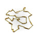 Collier Collier lien barre pépite d'or 58 Facettes