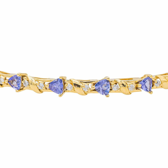 Bracelet Bracelet Or jaune Tanzanite 58 Facettes 3641123CN