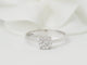 Bague 53 Bague solitaire en or blanc et diamants 0.16ct 58 Facettes 30917