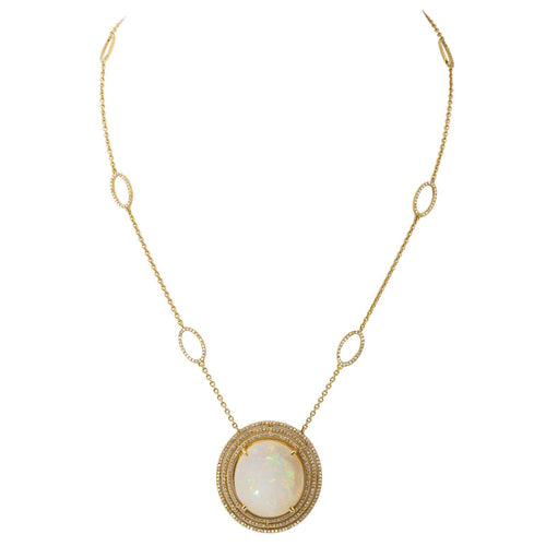 Collier Collier Pendentif Or jaune Opale 58 Facettes 2905292CN