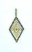 Pendentif Pendentif Losange Rotatif et Multicolore 58 Facettes