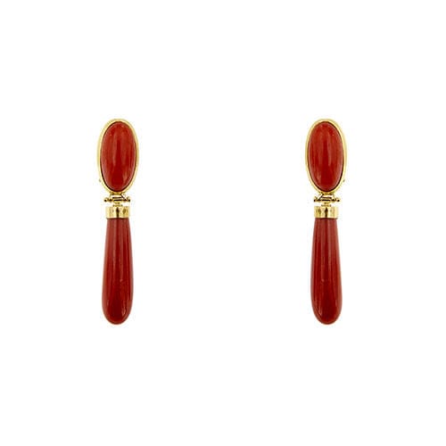 Boucles d'oreilles Boucles d'oreilles en corail 58 Facettes 39773