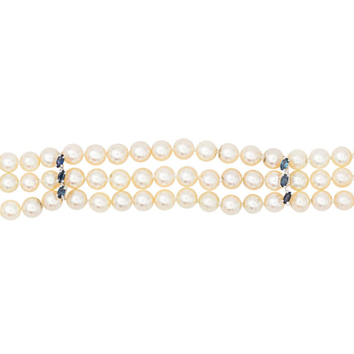 Bracelet Bracelet Perles Or blanc Perle 58 Facettes 3376723CN