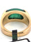 Bague 51 BULGARI - Bague en or jaune avec jadéite 58 Facettes
