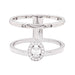 Bague 54 Bague Messika "Glam'Azone" or blanc, diamants. 58 Facettes 33978