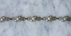 Bracelet Bracelet or jaune et platine perles fines diamants et émeraudes 58 Facettes