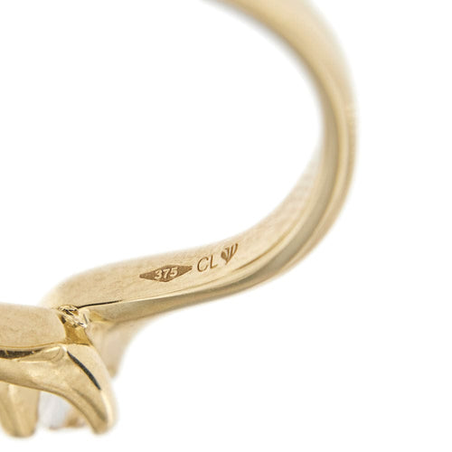 Bague Bague solitaire contrariée avec diamant 58 Facettes 35102