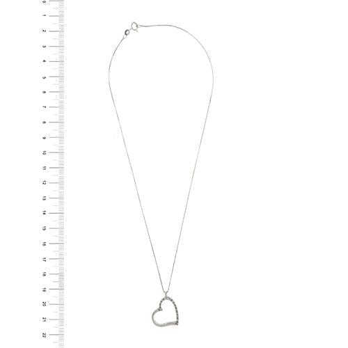 Collier Collier coeur et diamant 58 Facettes 35585