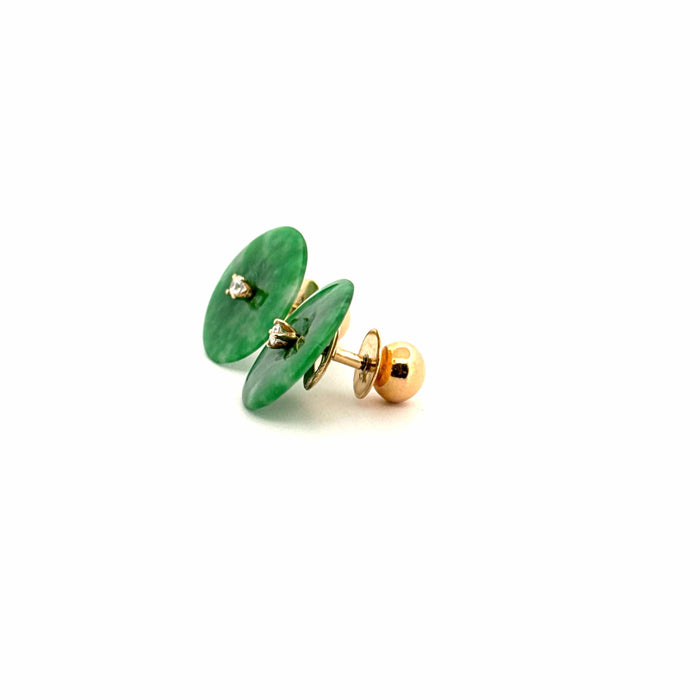 Boucles d'oreilles Boucles d'oreilles Or Jaune 18k Pierre de Jade 58 Facettes B1BO-GS32226-13