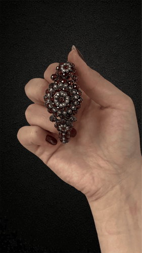 Bracelet Bracciale Austroungarico con Granato Piropo 58 Facettes