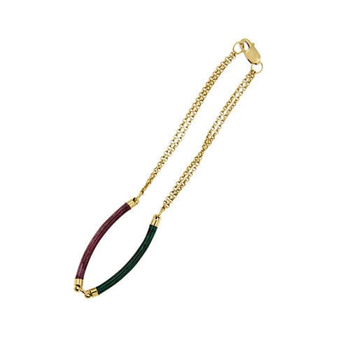 Armband met geëmailleerde segmenten 